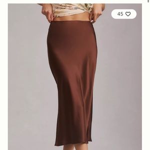 Reformation Pratt Silk MIDI Skirt